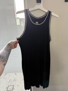 Mossimo Supply Co. Black Tank Dress with White Trim